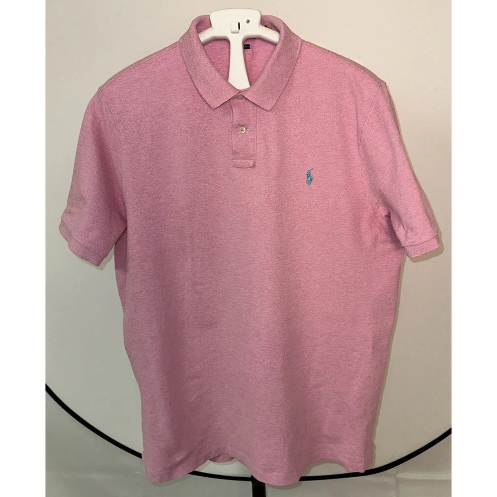 Polo Ralph Lauren Men's XL Classic Fit Pink Cotton Polo Shirt